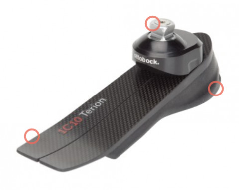 Pé de Fibra de Carbono 1C10 Terion